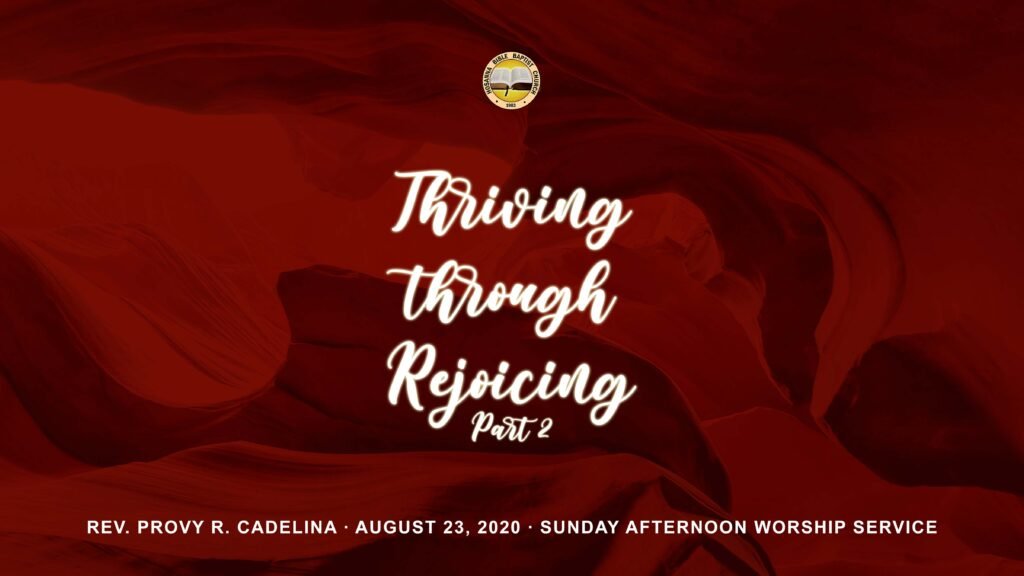 Thriving Through Rejoicing Part 2