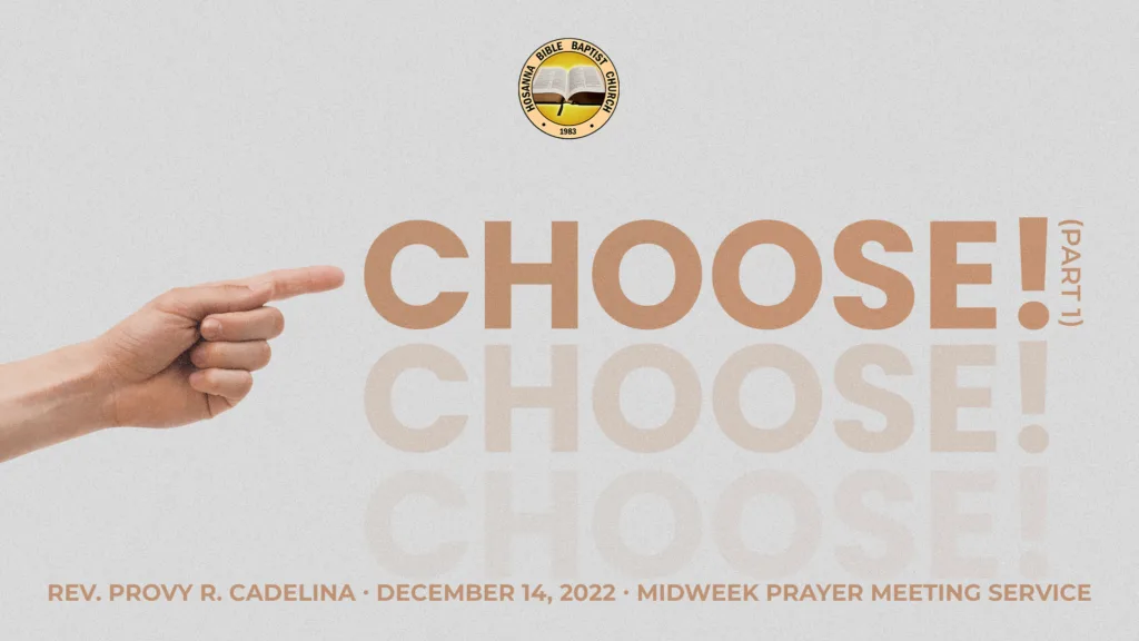 Choose! (Part 1)