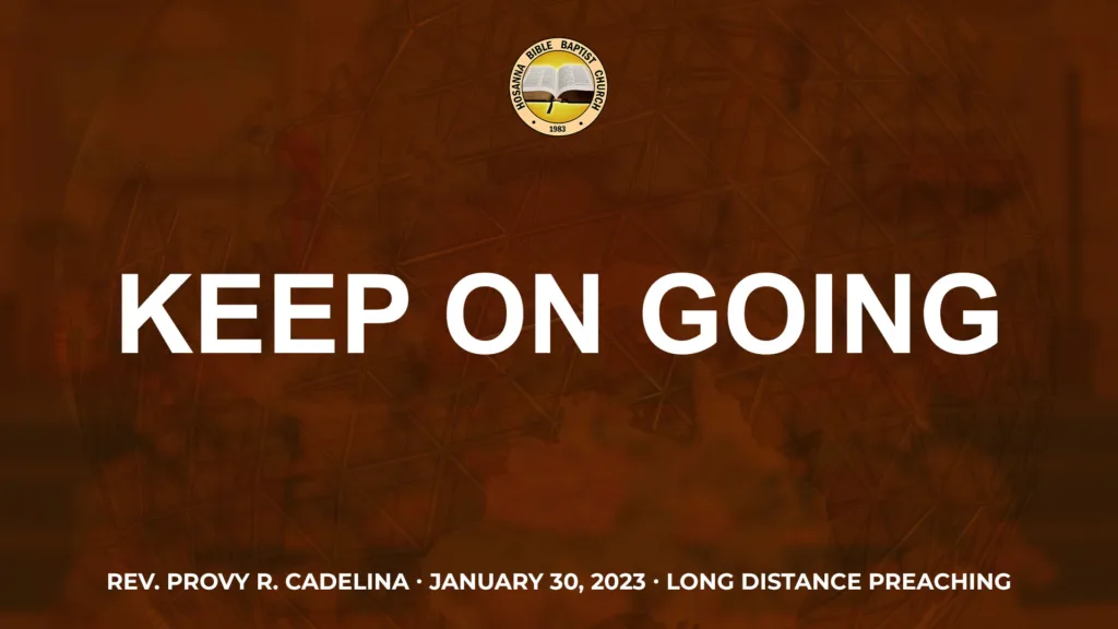 Keep On Going