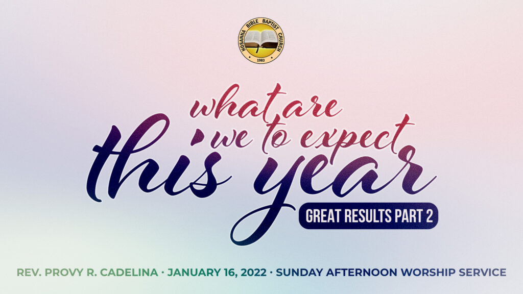 What Are We to Expect This Year (Part 4) – Great Results (Part 2)