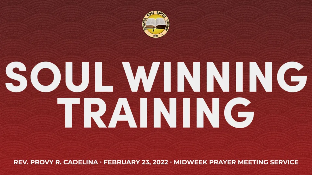 Soul Winning Training