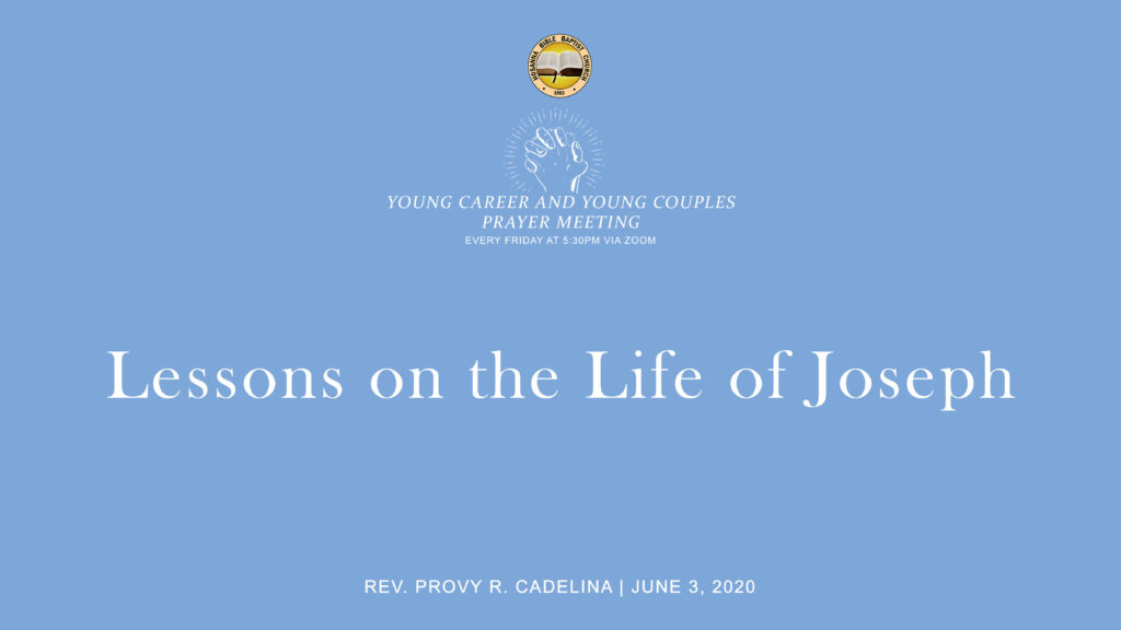Lessons on the Life of Joseph