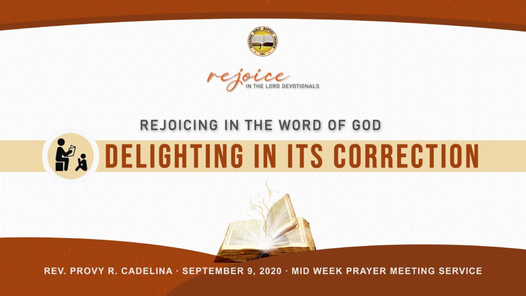 Rejoicing in the Word of God: Delighting in its Correction