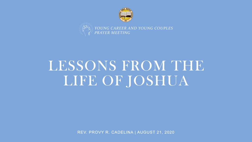 Lessons on the Life Joshua