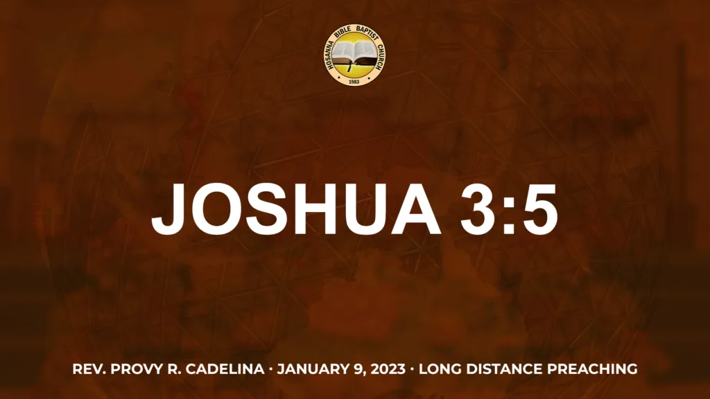 Joshua 3:5