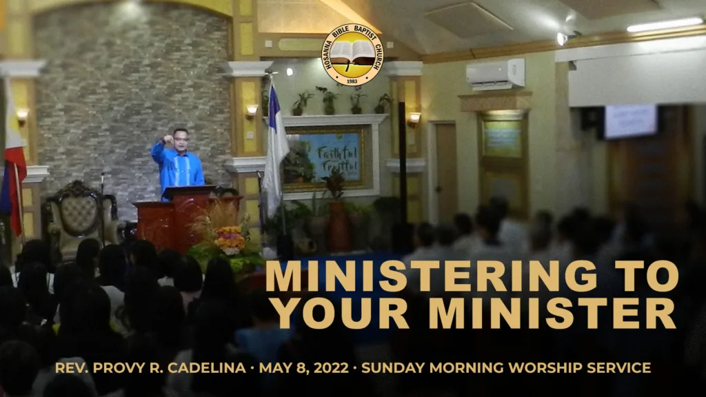 Ministering to Your Minister