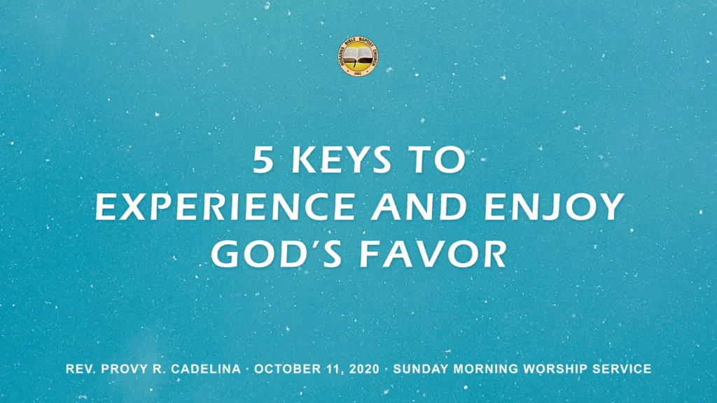 5 Ways to Experience and Enjoy God’s Favor