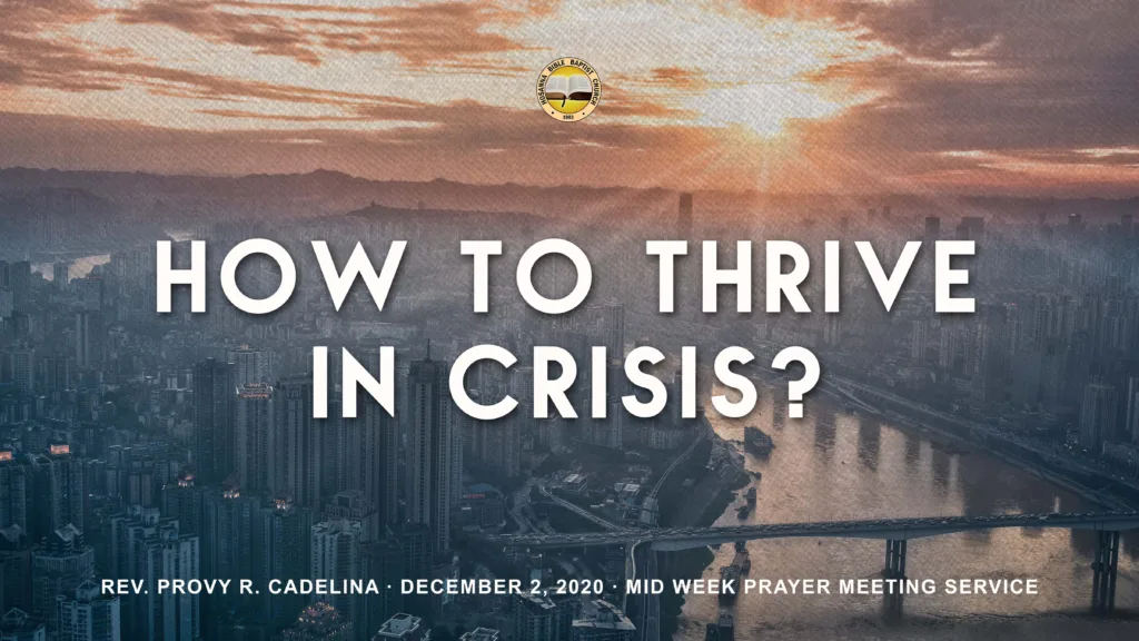 How to Thrive in Crisis