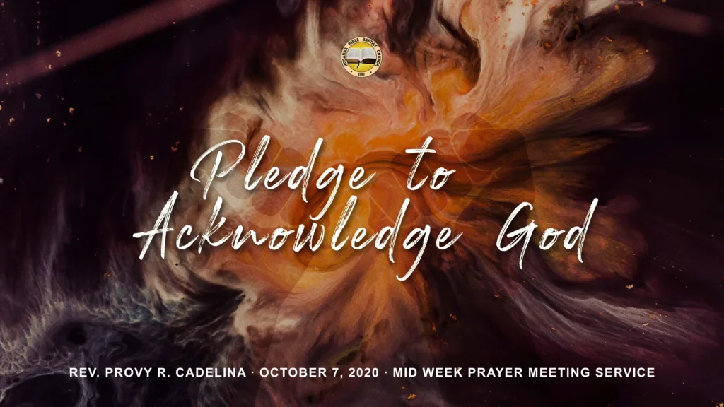 Pledge to Acknowledge God