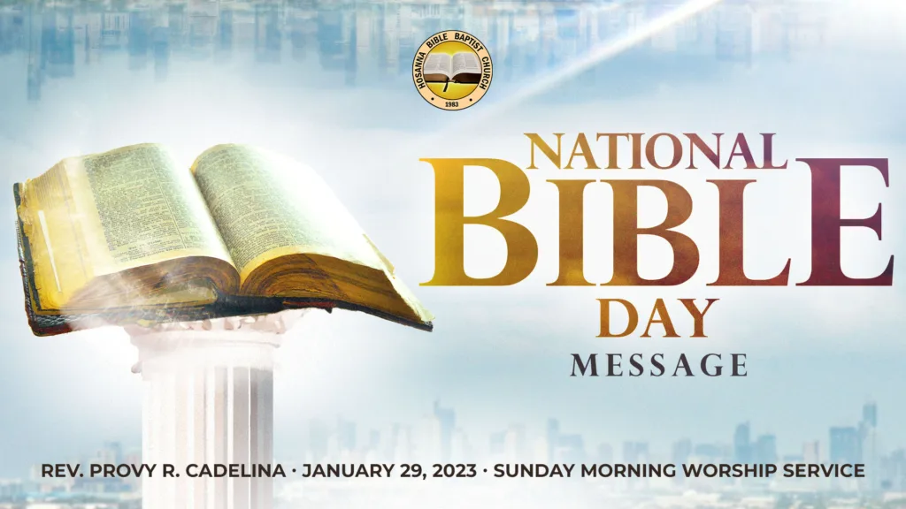 National Baptist Day Message